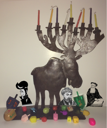 Moose Menorah