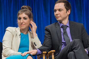 Mayim Bialik and Jim Parsons