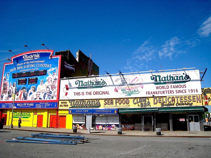 Nathan's Hot Dogs at Coney Island