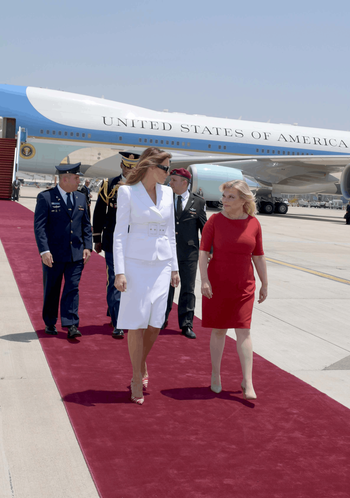 Sara Netanyahu with Melania Trump